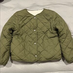 Old Navy Kids Olive Puffer Jacket